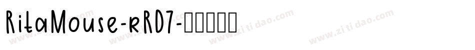 RitaMouse-rRD7字体转换
