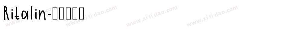 Ritalin字体转换