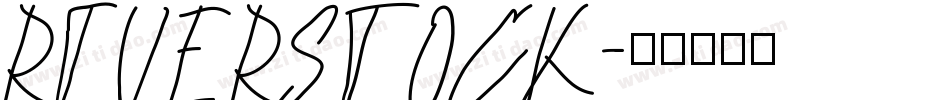 RIVERSTOCK字体转换