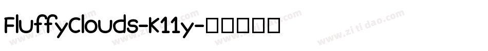 FluffyClouds-K11y字体转换
