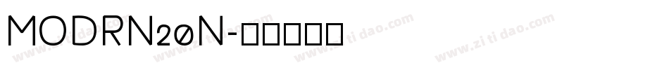 MODRN20N字体转换