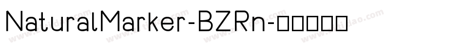 NaturalMarker-BZRn字体转换 NaturalMarker-BZRn字体转换