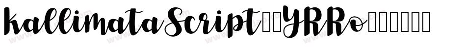 KallimataScript-6YRRo字体转换