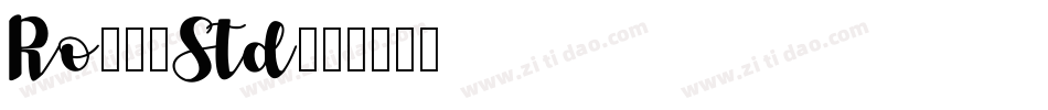 Ro本明朝Std字体转换
