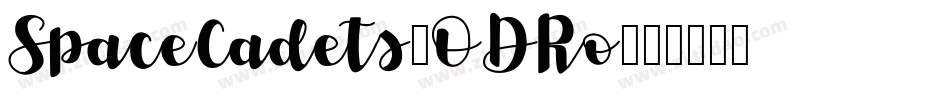 SpaceCadets-ODRo字体转换
