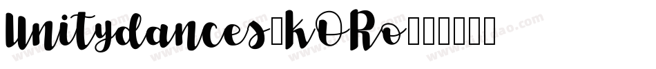 Unitydances-KORo字体转换