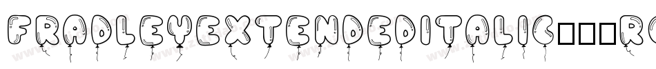 FradleyExtendedItalic-21ro字体转换