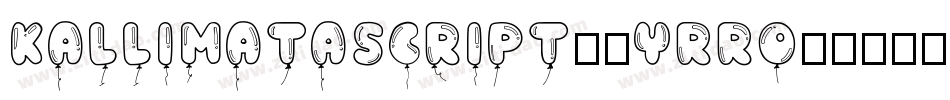 KallimataScript-6YRRo字体转换
