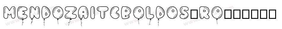 MendozaITCBoldOS-Ro字体转换