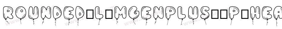 rounded-l-mgenplus-1p-heavy生成器字体转换