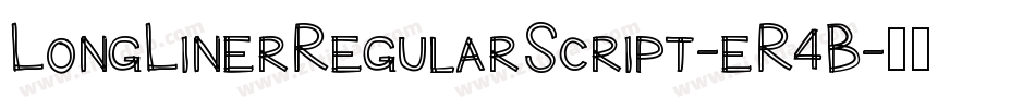 LongLinerRegularScript-eR4B字体转换