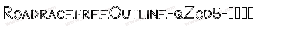 RoadracefreeOutline-qZod5字体转换