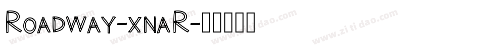 Roadway-xnaR字体转换