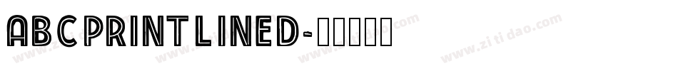 AbcPrintLined字体转换