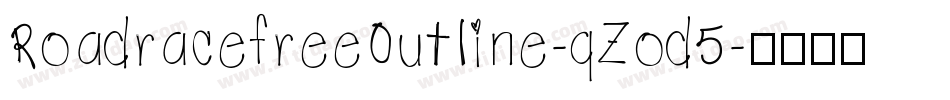 RoadracefreeOutline-qZod5字体转换