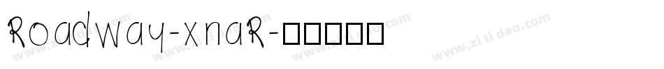 Roadway-xnaR字体转换