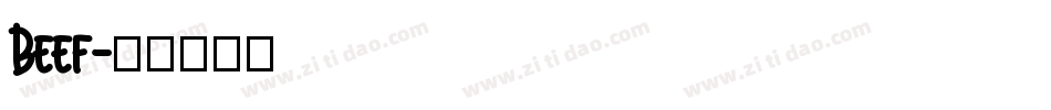 Beef字体转换