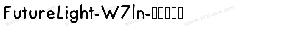 FutureLight-W7ln字体转换