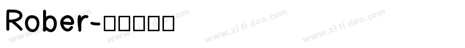 Rober字体转换