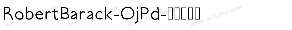 RobertBarack-OjPd字体转换