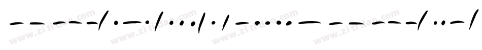 Morse-Mountain-Code字体转换