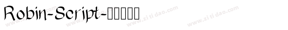 Robin-Script字体转换