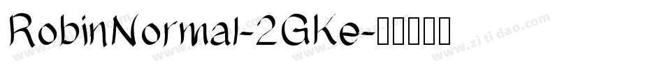 RobinNormal-2GKe字体转换