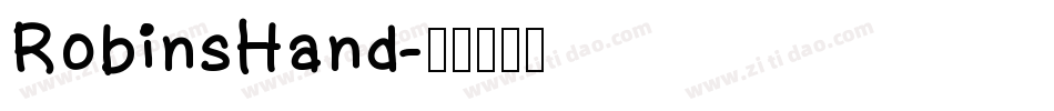 RobinsHand字体转换