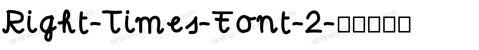 Right-Times-Font-2字体转换