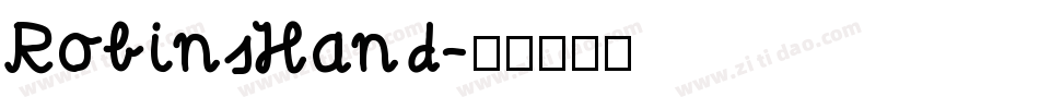 RobinsHand字体转换