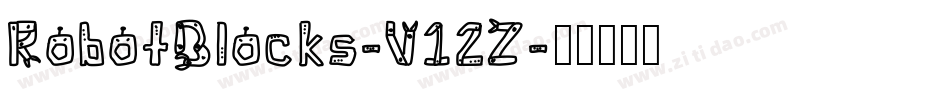 RobotBlocks-V12Z字体转换