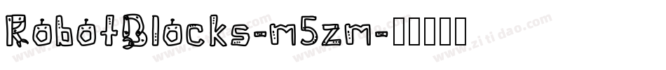 RobotBlocks-m5zm字体转换