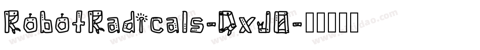 RobotRadicals-DxJ0字体转换