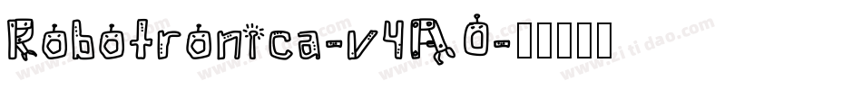 Robotronica-v4AO字体转换
