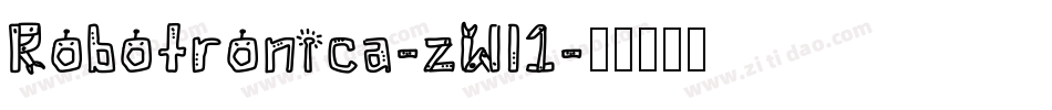 Robotronica-zWl1字体转换