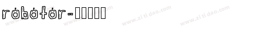 robotor字体转换