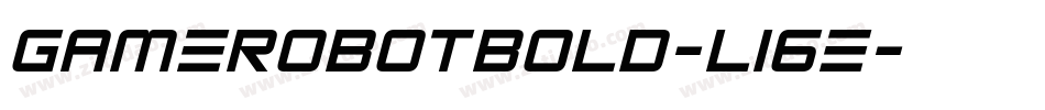 GameRobotBold-L16E字体转换