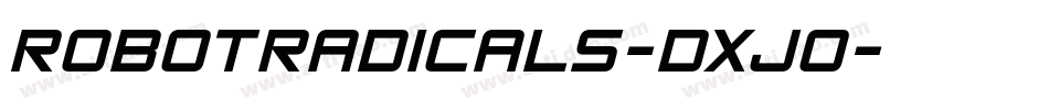 RobotRadicals-DxJ0字体转换