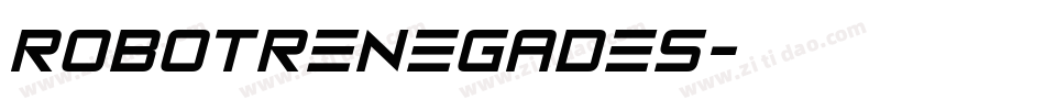 Robotrenegades字体转换