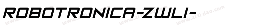 Robotronica-zWl1字体转换