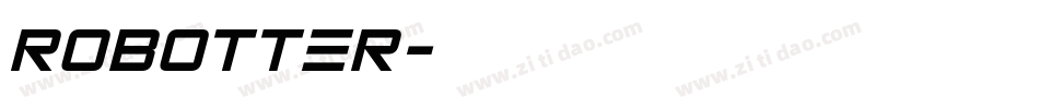 Robotter字体转换
