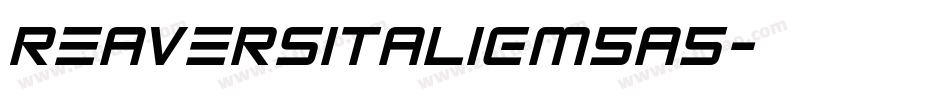 ReaversItalic-m5A5字体转换