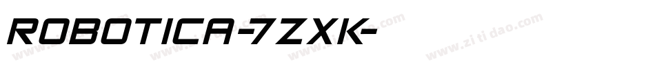 Robotica-7ZxK字体转换