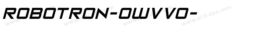 Robotron-0Wvvo字体转换