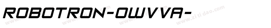 Robotron-owvvA字体转换
