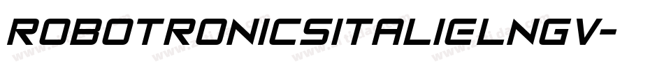 RobotronicsItalic-lngV字体转换