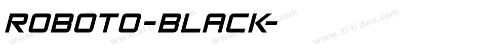roboto-black字体转换