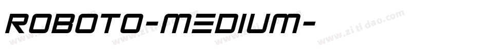 roboto-medium字体转换