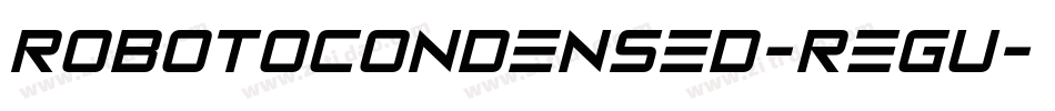 robotocondensed-regu字体转换