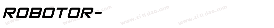 robotor字体转换